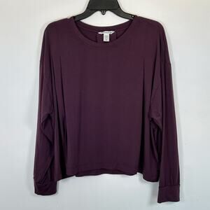 Athleta Elemental Top in Plum, Sz XL